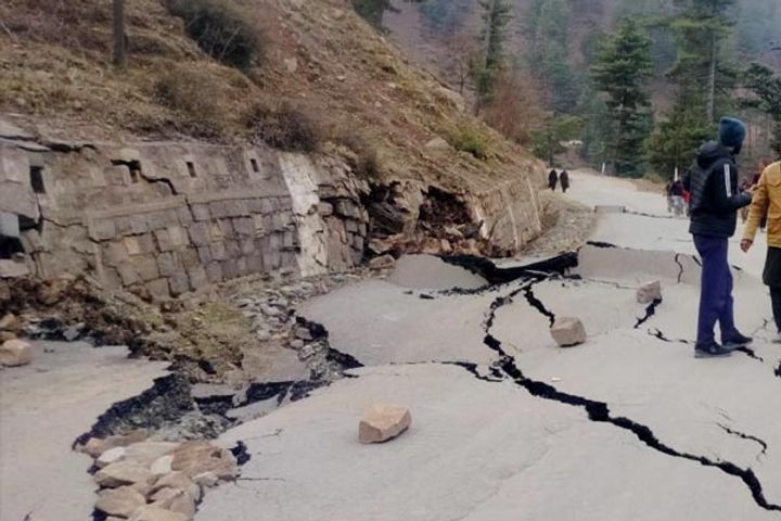 landslide damages many houses in ramban 13 families shifted to safe place