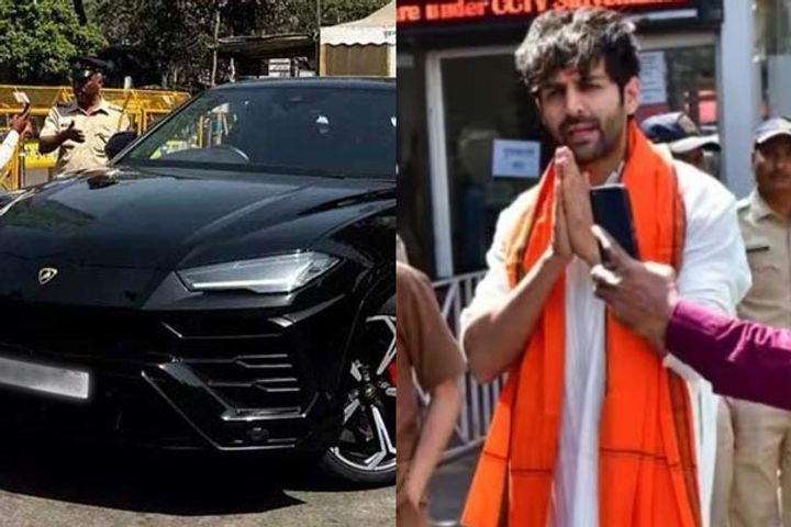 karthik aaryan found it expensive to park his car on the wrong side mumbai police challaned him