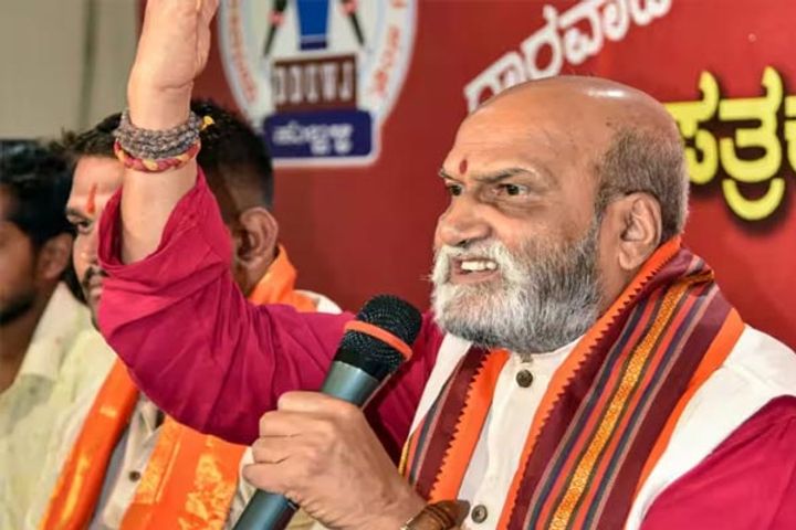 chief of shri ram sena attacked bjp leaders said if you ask for votes in the name of pm modi then be