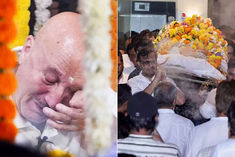 satish kaushik merges in panchatatva nephew nishant lit the fire