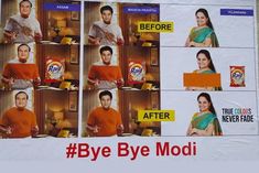 posters taking a dig at the bjp put up in telangana