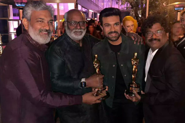 rajamoulis big disclosure about rrr 2 said a big thing in the after party of oscar