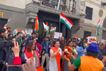 protest against khalistanis in london hundreds of indians waved the tricolor also raised slogans of 