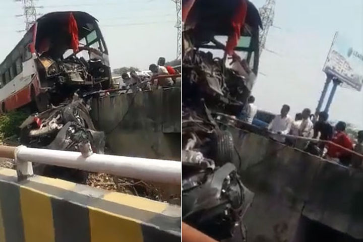 horrific accident on noida greater noida expressway more than 15 injured