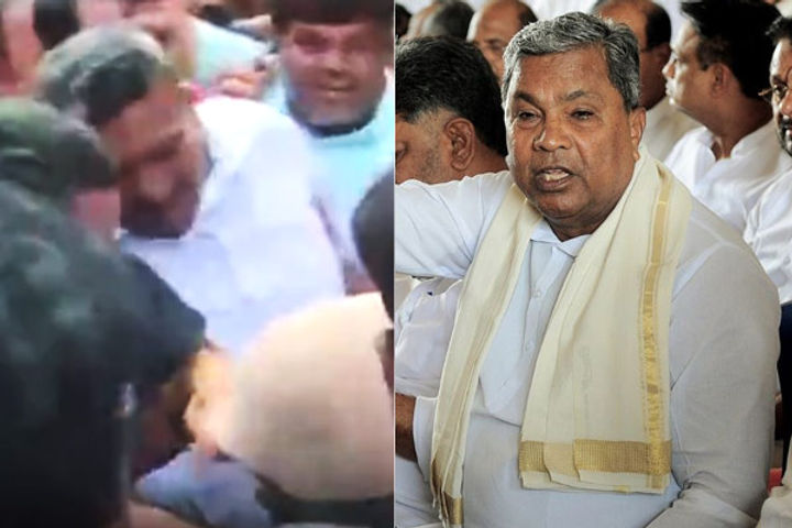 former karnataka cm siddaramaiah publicly slapped a party worker