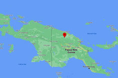 Strong earthquake off the coast of Papua New Guinea
