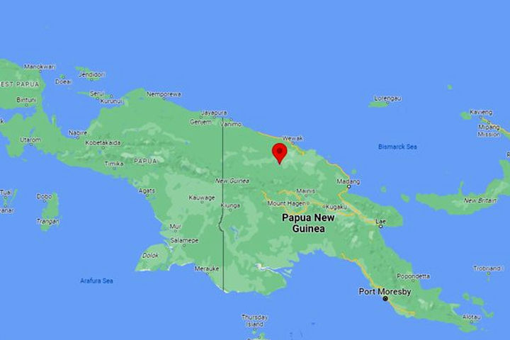 Strong earthquake off the coast of Papua New Guinea