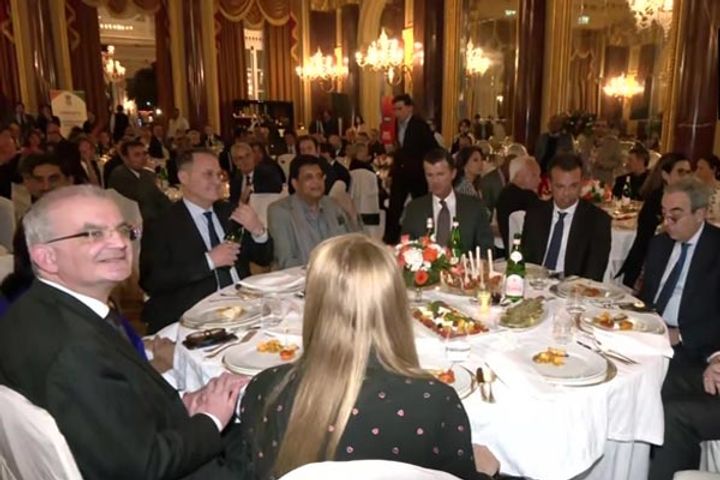 Union Minister Piyush Goyal attended a gala dinner in Rome with Indian and Italian business leaders