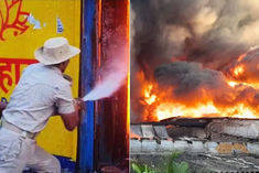 Fierce fire in Patna helpline number released risk of house collapse increased