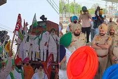 Farmers became furious in Punjab, train stopped in Bathinda police taking action