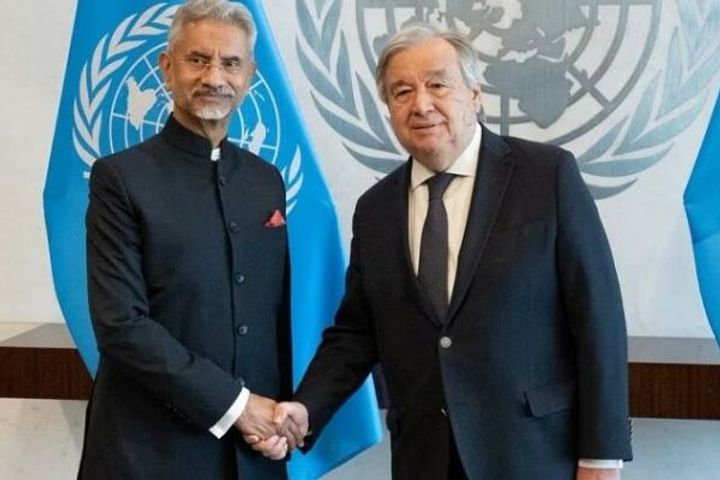 s jaishankar discussed many important issues with the un secretary general