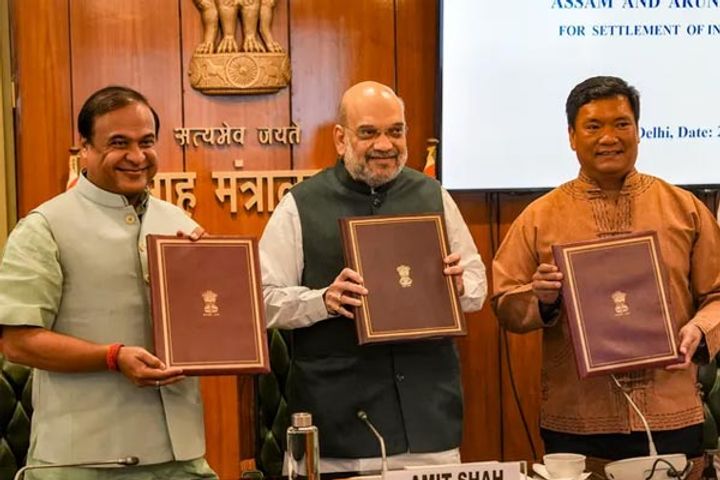 assam and arunachal pradesh border dispute resolved amit shah was present
