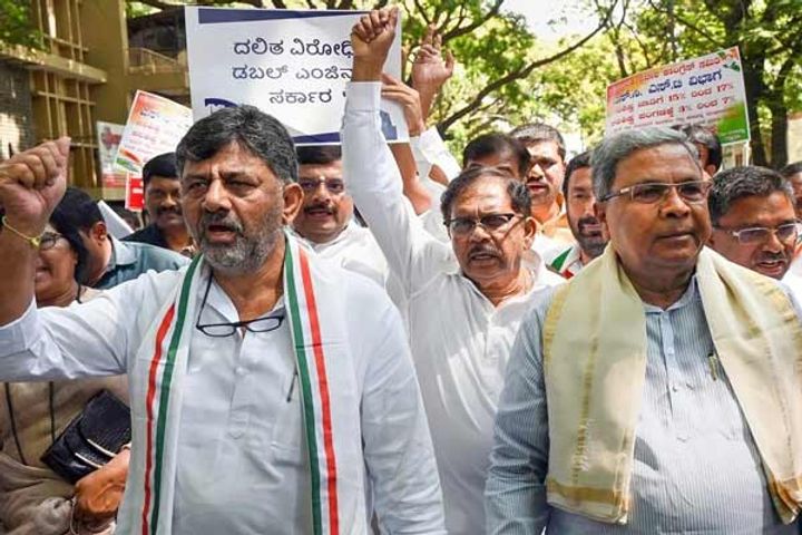 DK Shivakumar accused of taking bribe from congress candidates