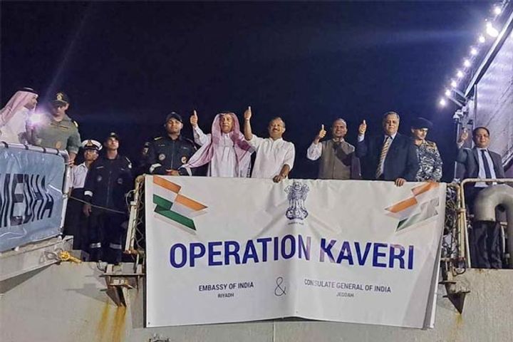 first batch of 278 indians departs from sudan in ins sumedha