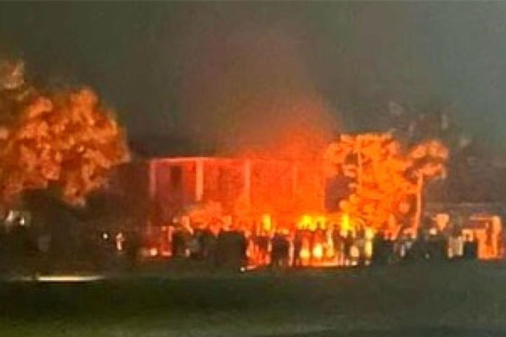 Vandalism and arson at the venue ahead of the Chief Ministers visit to Manipur