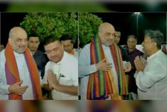 union home minister amit shah arrives in kolkata