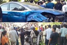 Car crushed 5 children in Agra 3 died Car rammed into shop in Etah 4 killed