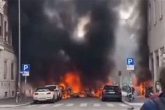 Explosion in a van in Italys Milan 1 injured many vehicles caught fire