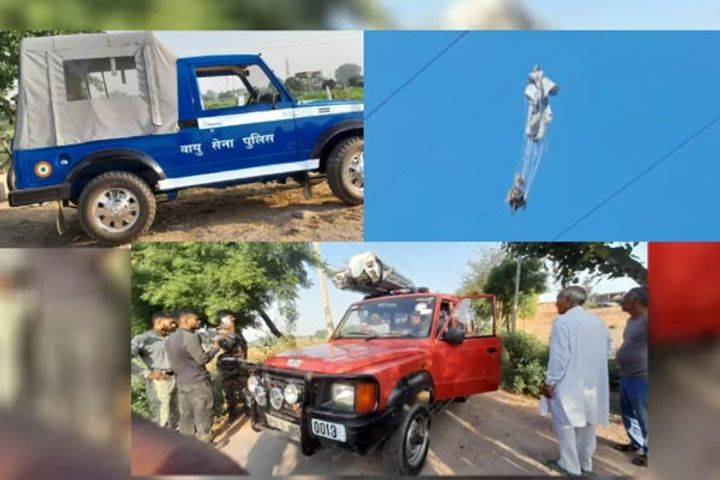 Paratrooper jumps from plane, gets stuck in electric wires, condition critical