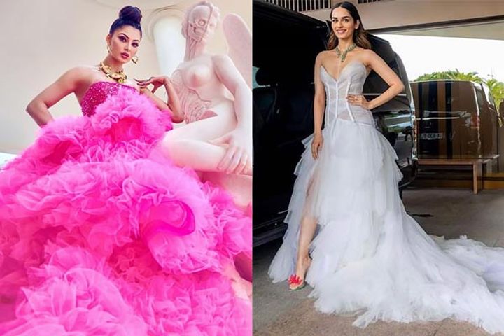 manushi chillar looked like a cinderella in a white joint