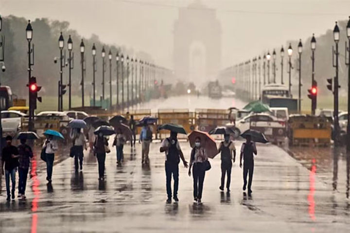 strong winds continue with rain in delhi-ncr people get relief from heat