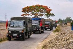 improving law and order in manipur ration and other goods reached under the protection of the army