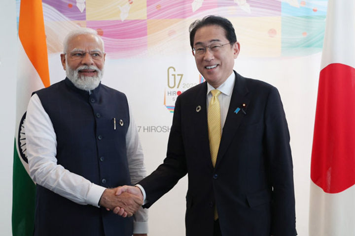 pm modi arrives in japan for g7 meeting will also meet zelensky