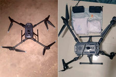 pakistani drones infiltrating india piled up drugs were tied to a drone