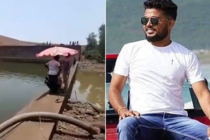 officers mobile fell in dam 21 lakh liters of water wasted in search now suspended