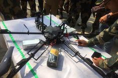 bsf intercepts pakistani drone crossing the border more than 3 kg of drugs recovered