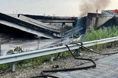 major accident on i95 highway in philadelphia vehicle caught fire