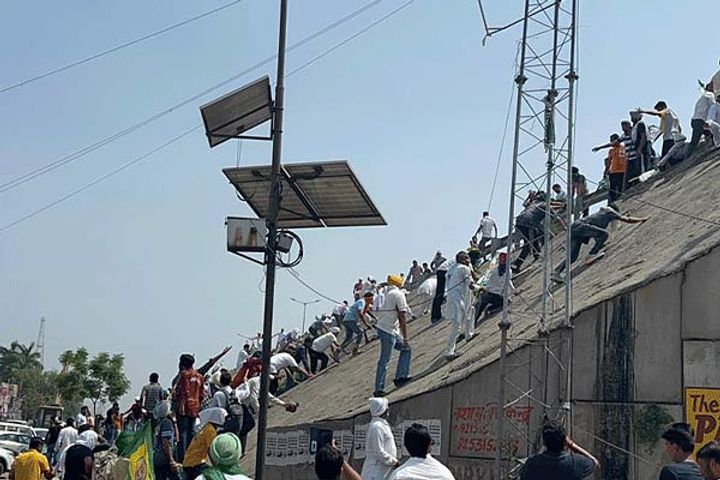 no talks between farmers and government in haryana delhi jammu nh44 jammed