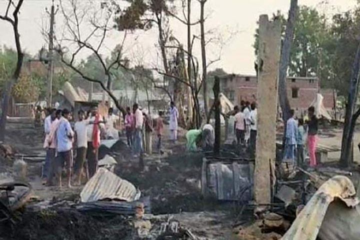 a fire broke out in the house while sleeping a woman and 5 children burnt alive
