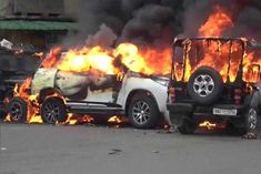 in imphal miscreants set two houses on fire jawans released tear gas shells