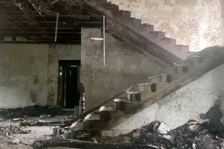 union minister rk ranjan singhs house set on fire in imphal