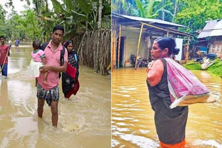 over 34000 affected by floods in assam