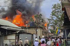 attempt to burn houses of bjp leaders in imphal