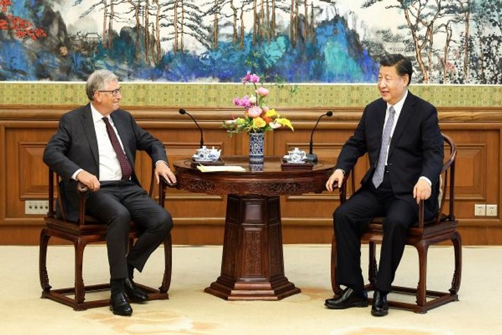 chinese president xi jinping meets with bill gates