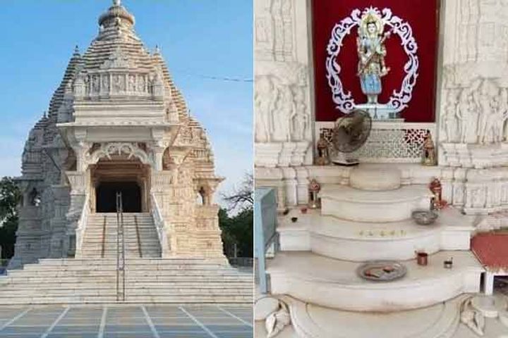 more than 95 thousand square feet of marble will be used in the floor of ram temple
