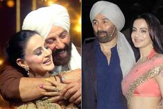 amisha hugs sunny on the sets of the kapil sharma show