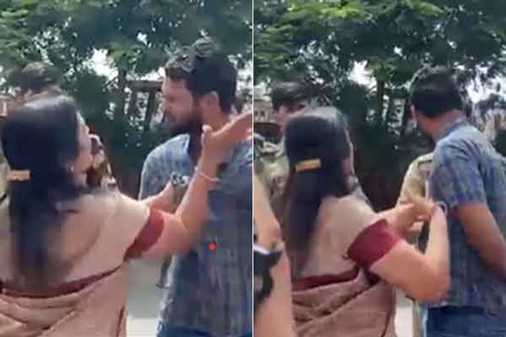 BJP MLA slapped the engineer of the municipality