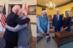 prime minister modi gave gheesalt to biden diamond to first lady