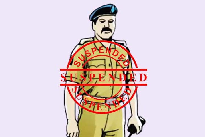 policeman suspended for sexual harassment of minor in police station accused inspector absconding