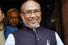 supporters tear apart cm biren singhs resignation in manipur
