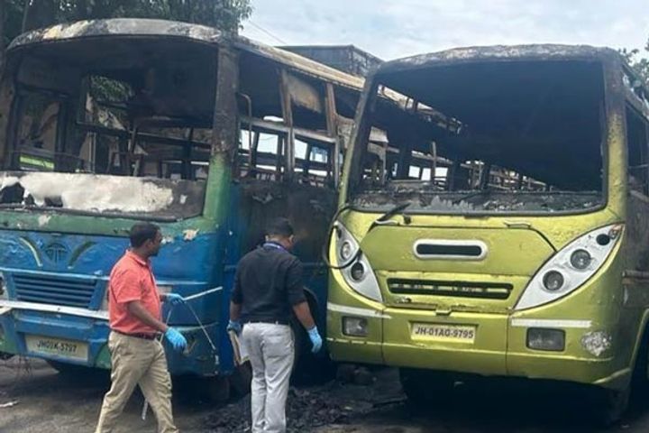 when the owner removed from work the minor burnt eight buses