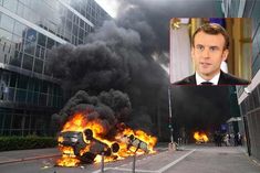 protesters raging on president macron amid ongoing violence in france