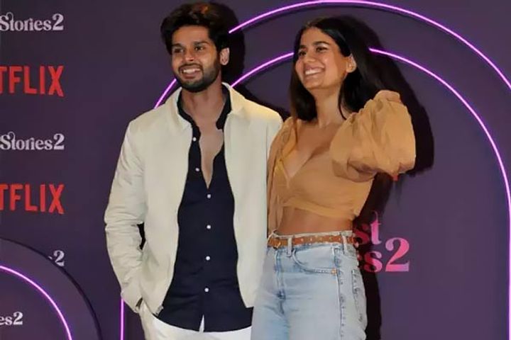 bhagyashrees son abhimanyu has an affair with shreya will soon be seen in the film nausekhiye