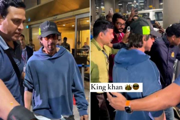 shahrukh returned to mumbai spotted at airport actor looked fit amidst rumors of injury