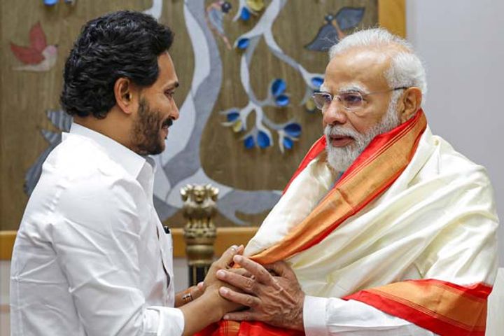 jagan mohan meets pm modi in delhi seeks funds for polavaram project
