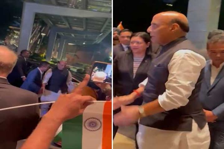 defense minister rajnath singh reached malaysia on a threeday visit